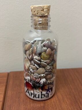 Aruba ❤️ sand and shell keepsake